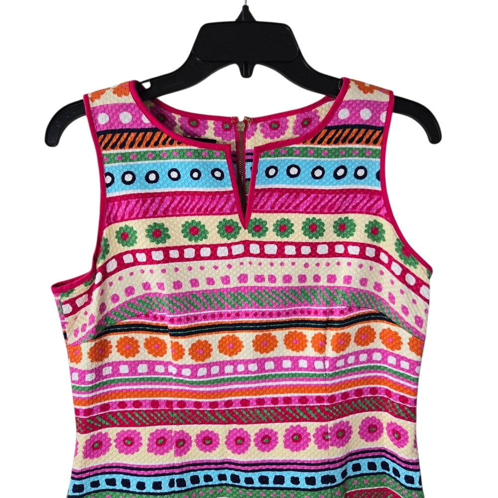 Talbots Multicolor Patterned Textured Sleeveless … - image 4